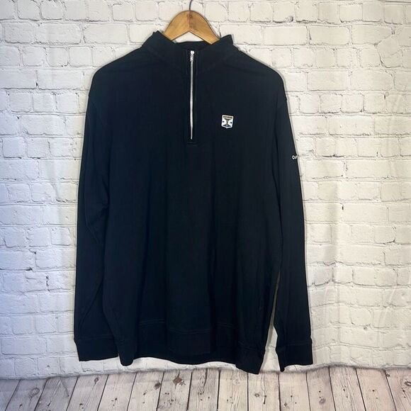 Peter Millar Quarter-zip Pullover Black Kinloch and Curtis Invitational 2017 XL - Picture 1 of 10